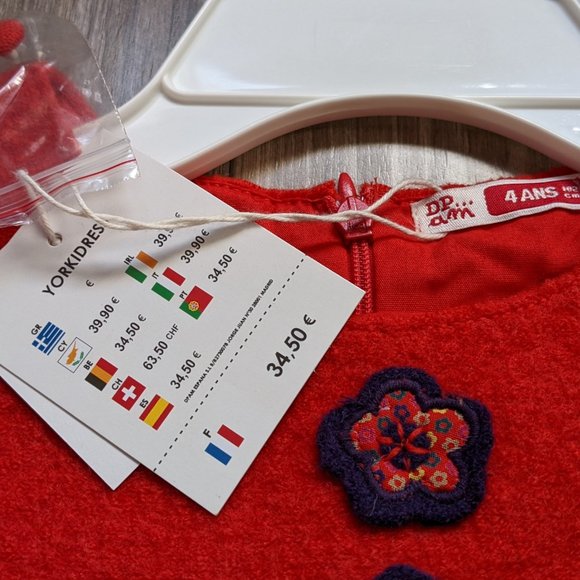 NWT Toddler Girl (4T) - DPAM Wool Shift Dress - Picture 9 of 9